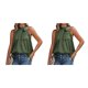 thumbnail image 4 of Jumpingount Blusa sin mangas casual Camisa suelta elegante Fiesta de vacaciones Fecha Top Playa Vacaciones Trabajo Ropa de verano Verde M Type1 NO1 Jumpingount CBP250969, 4 of 6