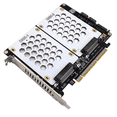 thumbnail image 1 of PH46-2 Disque Dur Double SFF8639 U.2 NVME et SATA 2.5 Pouces Disque Dur vers PCIE4.0 Carte Divisée, 1 of 8