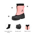 thumbnail image 4 of BURUDANI Boys Girls Kids Warm Waterproof Snow Boots Winter Outdoor Snow Boots KSTAR PINK Size 1, 4 of 5