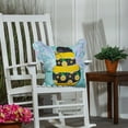 thumbnail image 3 of Home Sweet Home Bee Applique Wings 18" Interchangeable Pillow Cover, 3 of 4