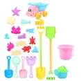 thumbnail image 1 of Children's Beach Toy Set, Includes Sand Trolley, Bucket, Shovel & Hourglass, Plastic Material, 35cm Size, 1 of 7