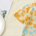 thumbnail image 4 of CAIVO Baby Girls One-Piece Swimsuit Toddler Rash Guard Flower Print Short Sleeve Zipper Crewneck Summer Swimwear Beach Bathing Suit For Kids, 4 of 9