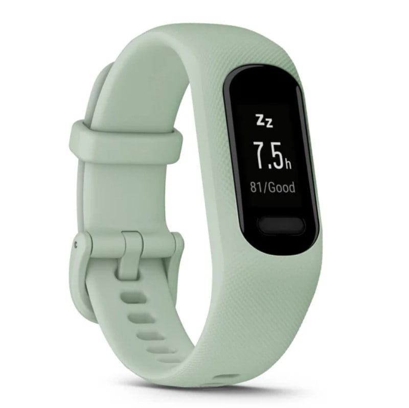 Garmin vívosmart 5, Fitness Tracker, Long-Lasting Battery, Simple Design, Cool Mint Bundle With USB Wall Charger + More