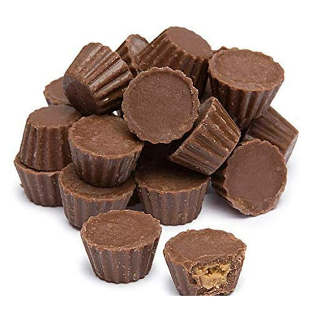 Reese's Chocolate Peanut Butter Cups Minis, Unwrapped Miniatures, Bulk