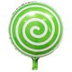 thumbnail image 4 of Globos de piruleta coloridos de 18 pulgadas, globos de papel de aluminio para dulces, globos de Mylar en espiral para decoraciones de fiesta, paquete de 24 Ormromra WRLF-709, 4 of 8