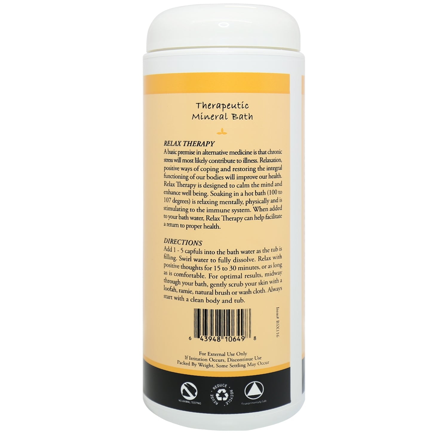 Plantlife Relax Therapeutic Mineral Bath Salt – Soothing Aromatherapy Soak for Daily Calm, 16 oz