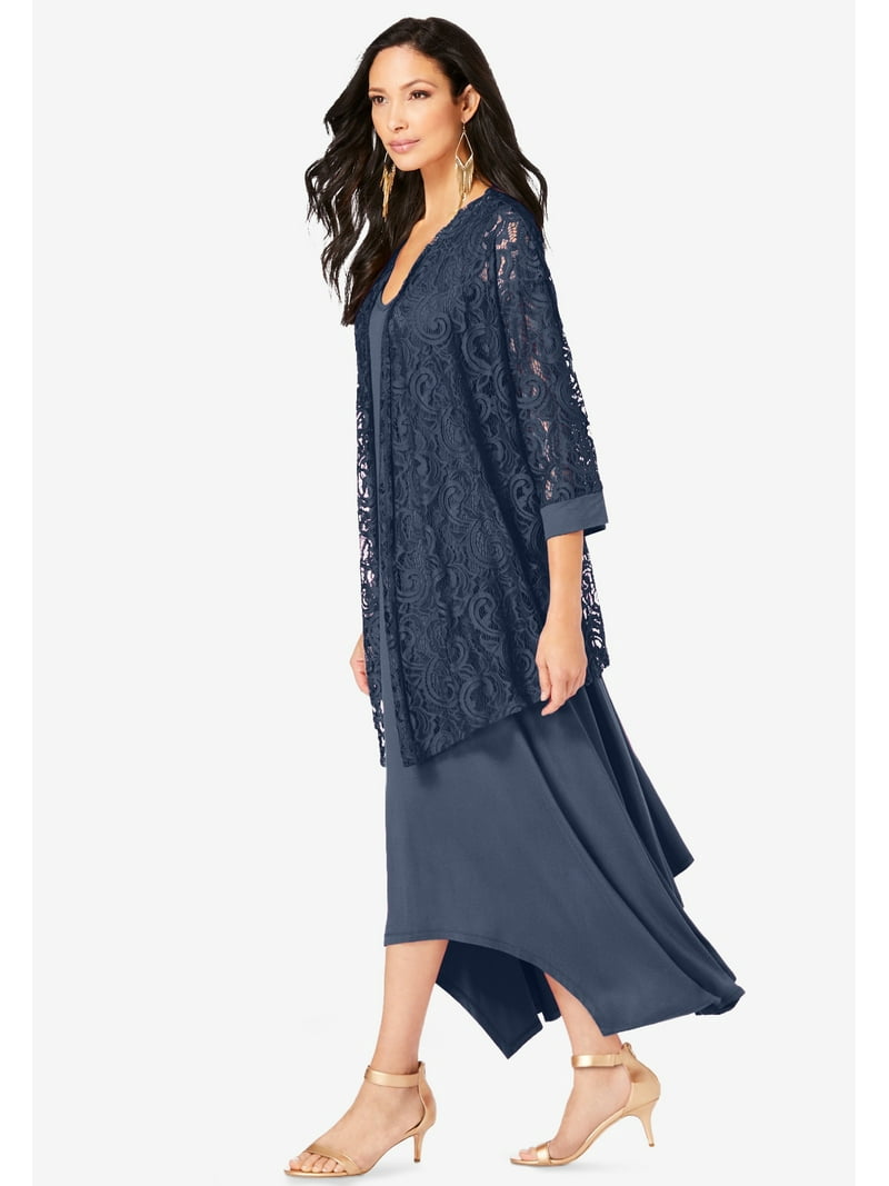chinese dress ladies Sequenced Laced Jacket Dress main image 0