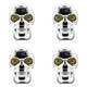 thumbnail image 1 of Focos Lámpara frontal para vehículo eléctrico con forma de calavera, luz antiniebla de 160 W, 6000 K/3500 K (plateada), 1 of 2