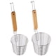 thumbnail image 1 of Cuchara escurridora de fideos de acero inoxidable, colador de Pasta de cocina práctico, cuchara de filtro de diseño de malla fina, 2 uds., 1 of 7