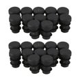 thumbnail image 1 of 24 Pcs Plastic 12mm Pipe End Blanking Caps Bung Tube Insert Plug Round Black, 1 of 9