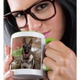 thumbnail image 2 of 3dRose, German Shepherd, 11oz Two-Tone Green Mug, 2 of 7