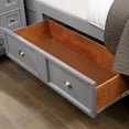 thumbnail image 3 of Furniture of America Ender Wood Gray Queen Bed with Drawers and Care Kit, 3 of 10
