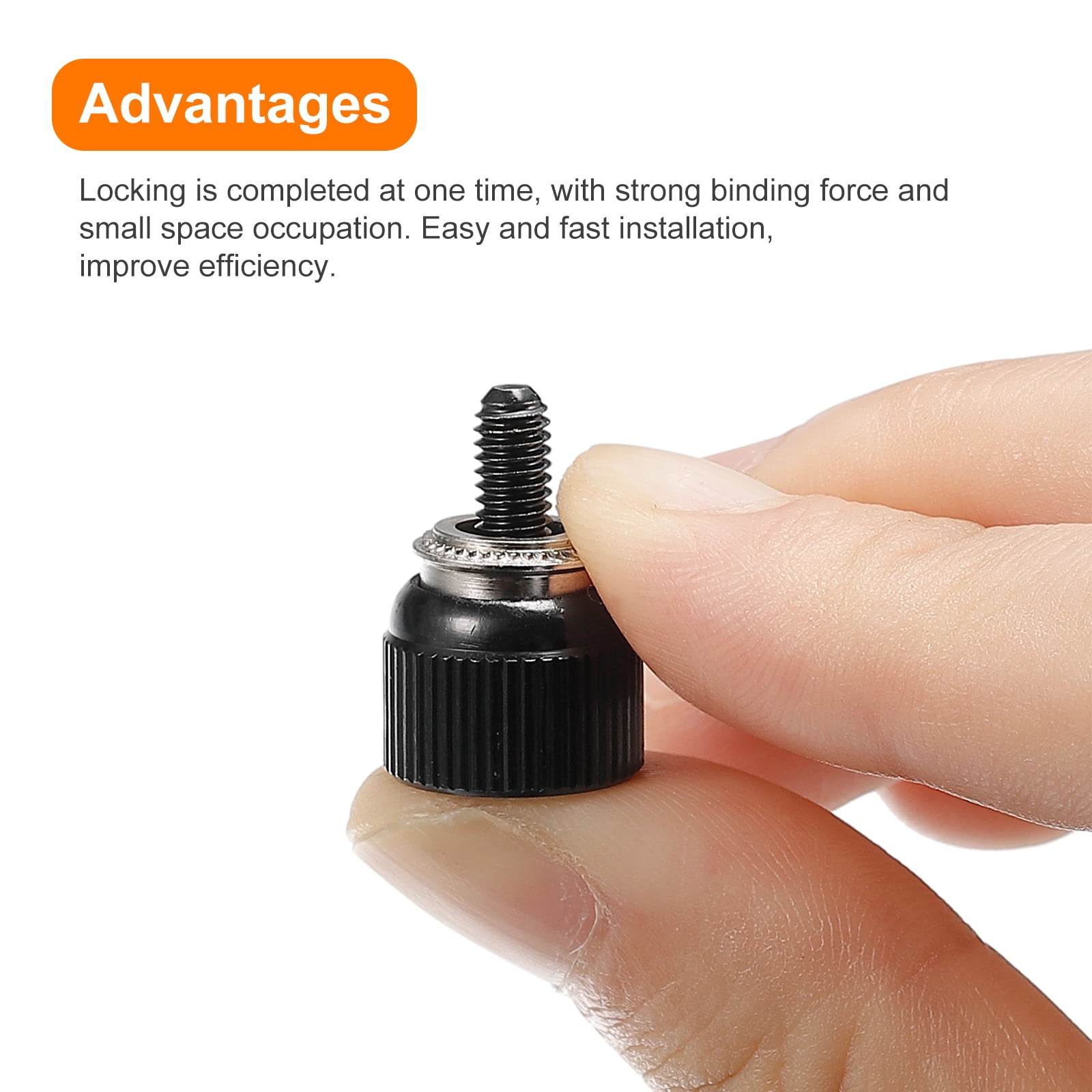 くもさま専用 5 Pack M4x0.7x8.89mm Computer Case Thumbscrews, Knurled Head