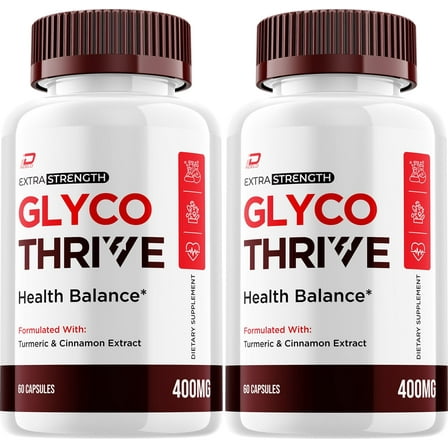Glyco Thrive Capsules – GlycoThrive Natural Blend Glycogen Support, 2 Pack, 120 Capsules