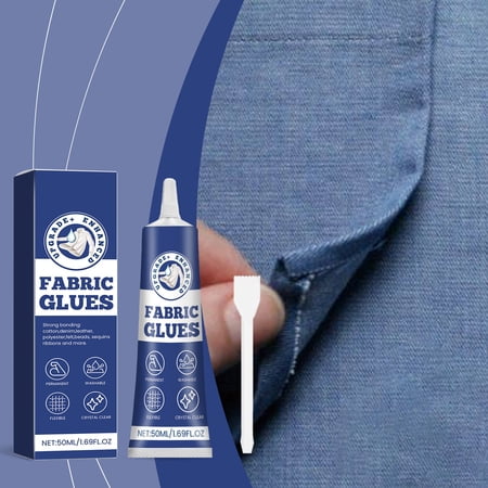 Liquid Quick Drying Adhesive for Clothing Repair Fix Long Lasting Patch Textile Bonding Solution