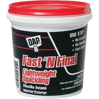 DAP Fast 'N Final Lightweight Spackling, 8 OZ
