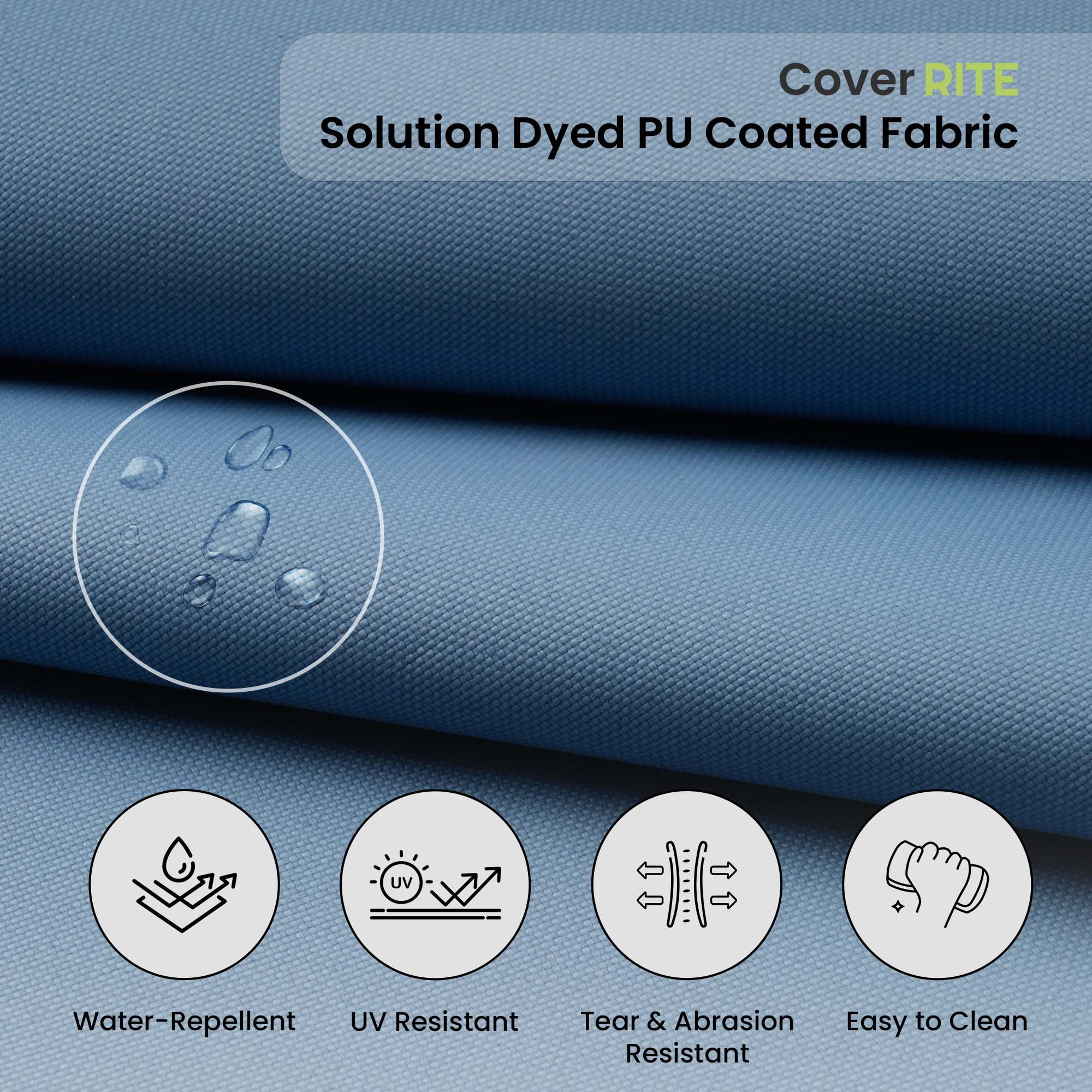 Covers & all CoverRite Square Dining Chair Cushions 3" Foam Tear and UV Resistant Outdoor chairs