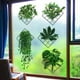 thumbnail image 2 of Pegatinas de pared Pegatinas decorativas de rejilla de plantas verdes, decoración de pared de hojas verdes, mural de arte de pared DIY para sala de estar, oficina, dormitorio, extraíble e impermeable Rojo Verde MX-0133517FYD, 2 of 5