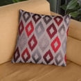 thumbnail image 7 of Throw Pillow Covers - Set of 4 Embroidered Decorative Cushion Case for Home Decor Sofa Couch Chair Bed Patio Living Room Bedroom Car Office - Red Brown Burgundy, 20x20 Inches, 7 of 7