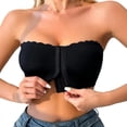 thumbnail image 2 of Hilenly Strapless Bras for Women Wireless Front Closure Bras Push Up Bra Supportive Bandeau Bras No Underwire Tube Top Bra, 2 of 9