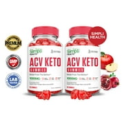 (2 Pack) Simpli Health Keto ACV Gummies 1000MG Dietary Supplement 120 Gummys