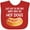 Red, variant on Inktastic Just Skip to the Part Where There Are Hot Dogs Boys or Girls Baby Bib