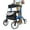 Blue, variant on Vive Everglide Rollator Walker – Lightweight, Foldable, Adjustable Mobility Aid with Seat & Brakes, Black