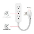 thumbnail image 2 of GENERAL ELECTRIC Designer 1ft. 3-Outlet Mini Cord, 10 Pack, White - 53239, 2 of 7