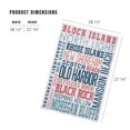 thumbnail image 2 of Lantern Press 1000 Piece Jigsaw Puzzle, Block Island, RI, Typography, 2 of 5