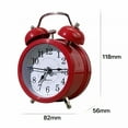 thumbnail image 2 of DESIGNICE Alarm Clock with Backlight,Simple Design,Silent,Analog Clock,Loud Alarm for Adults,Kids,Heavy Sleepers,Home Decoration Red, 2 of 7