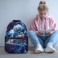 thumbnail image 2 of Yuyamidu Train Backpack for Boys 4-6 Lightweight Shoulder Backpack Blue Book Bag for Middle School Girls Heavy Duty Bookbag Large Capacity, 2 of 7