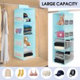thumbnail image 4 of Toplive Hanging 4-Shelf Foldable Closet Organizer, Blue, 4 of 7