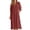 *Red, variant on ClodeEU Women's V Neck 3/4 Sleeve A Line Midi Dress with Pockets,Solid Casual Loose Summer Swing Dress Army Green,Women's Plus L
