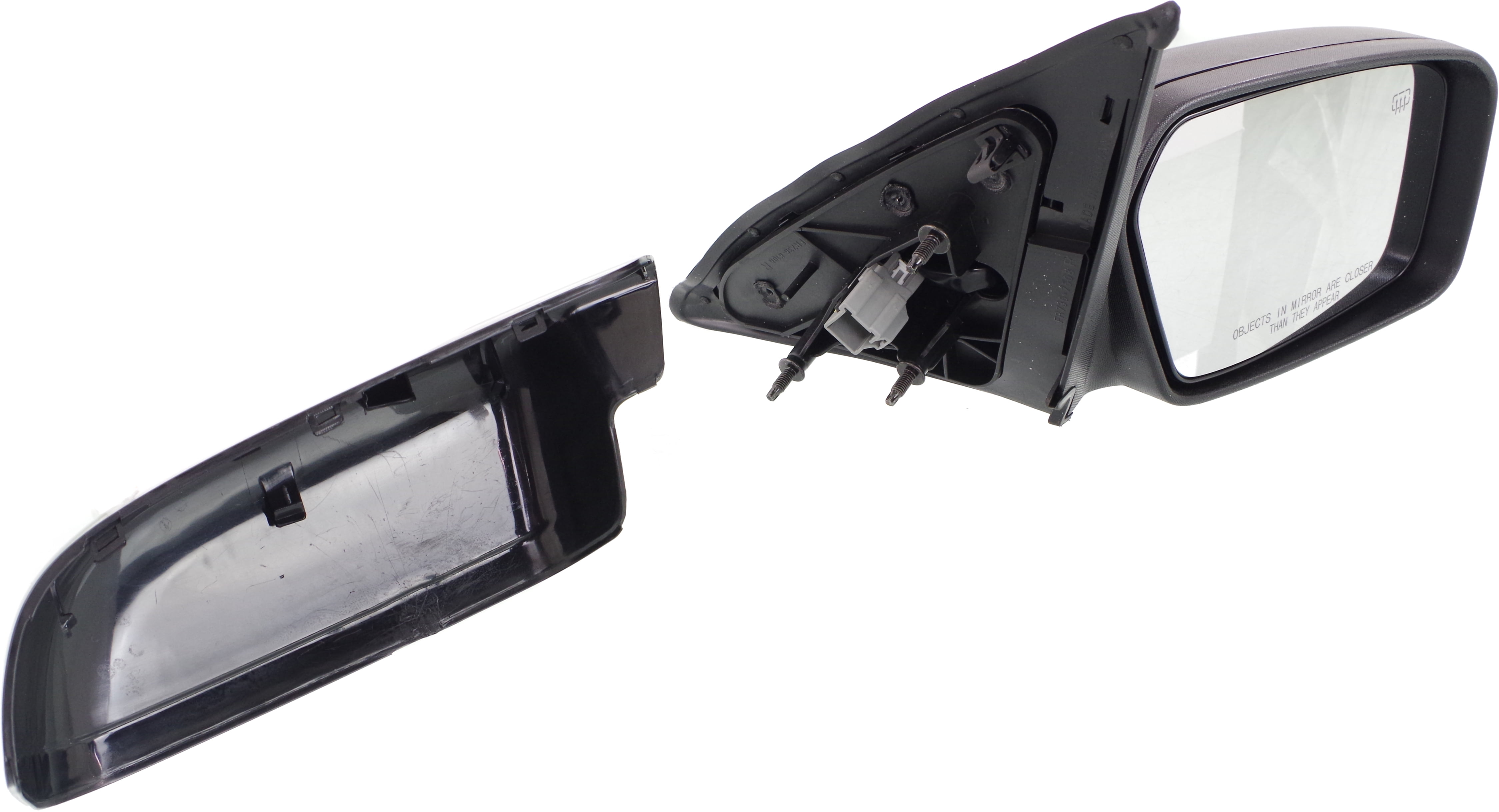 Mirror Compatible With 2006-2012 Ford Fusion 2006-2011 Mercury Milan Right Passenger Side Heated 1 Paintable and Textured Black Cap Kool-Vue