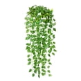 thumbnail image 2 of 2PCS Artificial Hanging Plants Artificial Potted Plants Indoor and Outdoor Vine Garland Flowers Silk Fake Hanging Plants for Living Room Garden Wedding Garland Indoor Outdoor Fake Leaves Decor, 2 of 4