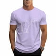 thumbnail image 2 of Tops para hombre, blusas y camisas de cuello redondo y manga corta para hombre, blusas casuales de cuello redondo con estampado de moda para hombre, blusas de cuello redondo y manga corta, camisas par, 2 of 6