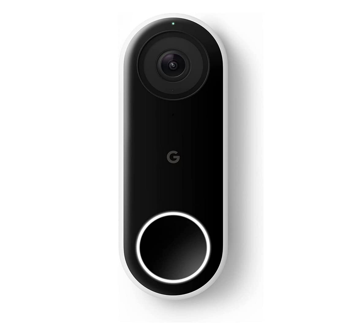 gle Nest Hello Doorbell (Wired) with 24/7 Streaming HDR Video, HD Talk and