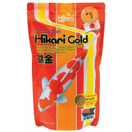 UPC: 0042055022422 | Hikari USA Gold Color Enhancing Pellet Fish Food for Koi and Pond Fishes