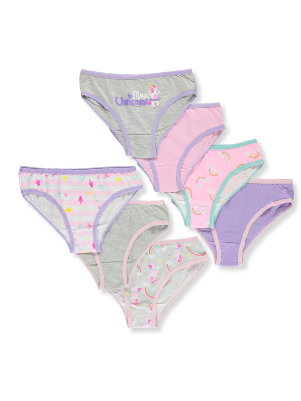 Marilyn Taylor Girls 7-Pack Bikini Panties Underwear 