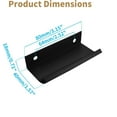 thumbnail image 3 of 10Pcs Black Arc Edge Banding Invisible Aluminum Handle 80mm/ 3.15inch, Trianu Arc Surface Pull, Edge Pulls Furniture Drawer Handles Hidden Cabinet Handle, 3 of 8