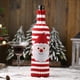 thumbnail image 4 of Matsuzay Funda para botella de vino, ropa tejida de Navidad de Año Nuevo, accesorios universales de banda de champán para cerveza roja y blanca, Kits de decoración para fiestas Papá Noel Matsuzay HA070243-01B, 4 of 6