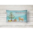 thumbnail image 2 of Carolines Treasures CK3451PW1216 Brown and White Elo dog Christmas Tree Canvas Fabric Decorative Pillow, 12H x16W,, 2 of 2