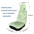 thumbnail image 5 of Easy to Install Car Universal Seat Cover, Green Spring Forest Four Seasons Universal Front Seat Cover, 2-Piece, 5 of 8