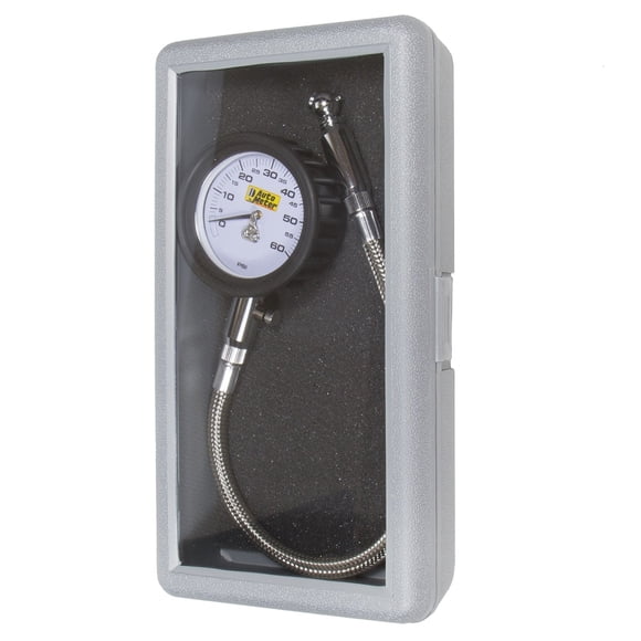 Manómetro de presión de neumáticos AUTO METER 2160 60 PSI blanco