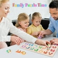 thumbnail image 2 of Melofaver Toddler Puzzles Montessori Toys for 3 4 5 Years Old, 6 PCS Wooden Puzzles for Kids Ages 4-6 - Learning Alphabet, Numbers, Shapes and Animals, Educational Toys Puzzle Gifts for Girls Boys, 2 of 7