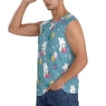thumbnail image 3 of Daiia Rabbit And Balloon Printed Men's Tank Tops,Casual Soft Sleeveless Gym Muscle Shirts Bodybuilding Tee-XX-Large, 3 of 8