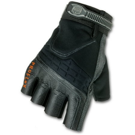 Ergodyne Proflex 900 Half Finger Impact Gloves Small Proflex 900 Half Finger Impact Gloves Small