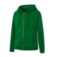 thumbnail image 2 of Coduop Women Hoodies Teen Girl Jackets Oversized Drawstring Zip Up Hoodie Pockets, 2 of 6
