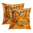 thumbnail image 1 of BSDHOME Housse de Coussin Feuille Bleue Ligne d'Érable Colorée Art Abstrait 20x20 Pouces Lot de 2, 1 of 1
