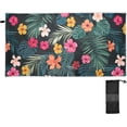 thumbnail image 2 of Dreamtimes Bright Hibiscus Flowers Beach Towel Quick Dry Absorbent Bath Towels Sandproof Lightweight Towel for Gym Yoga Sports Swimming- 30x60in, 2 of 7